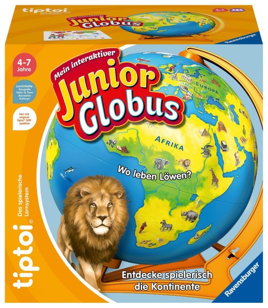 Buchcover: Ravensburger tiptoi 00115 - Mein interaktiver Junior Globus - Kinderspielzeug ab 4 Jahren Buchcover: Ravensburger tiptoi 00115 - Mein interaktiver Junior Globus - Kinderspielzeug ab 4 Jahren