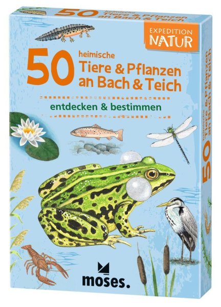 Buchcover: 50 heimische Tiere & Pflanzen an Bach & Teich