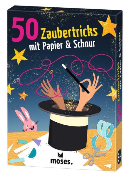 Buchcover: 50 Zaubertricks mit Papier und Schnur Buchcover: 50 Zaubertricks mit Papier und Schnur