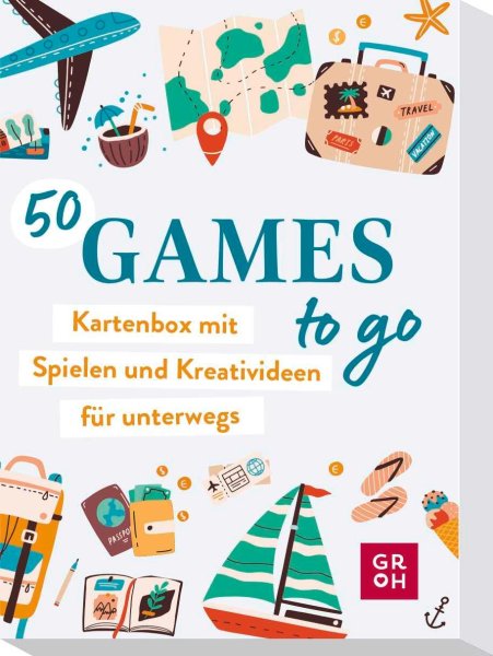 Buchcover: 50 Games to go - Kartenbox mit vielen Spielen und Kreativideen für unterwegs
