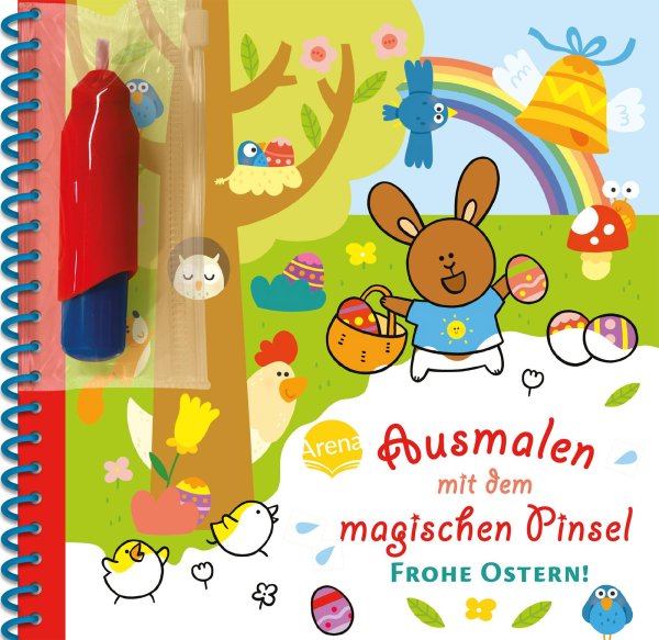 Buchcover: Ausmalen mit dem magischen Pinsel. Frohe Ostern!