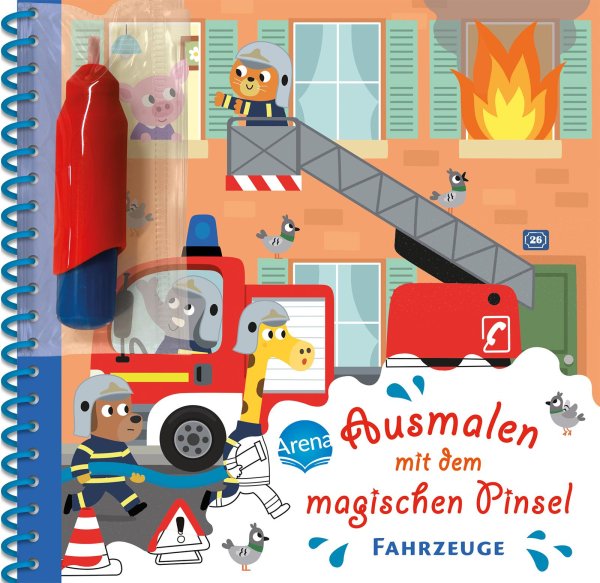 Buchcover: Ausmalen mit dem magischen Pinsel. Fahrzeuge