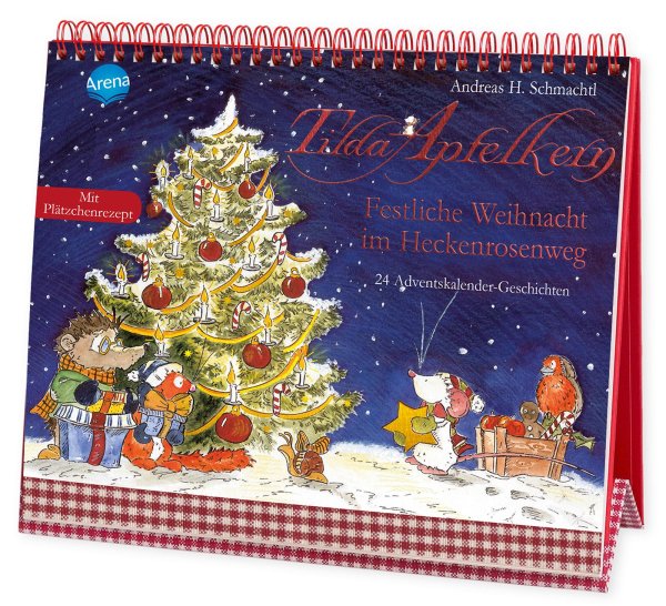 Buchcover: Tilda Apfelkern. Festliche Weihnacht im Heckenrosenweg. 24 Adventskalender-Geschichten