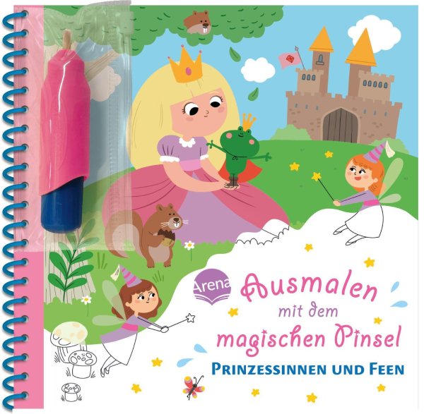 Buchcover: Ausmalen mit dem magischen Pinsel. Prinzessinnen und Feen