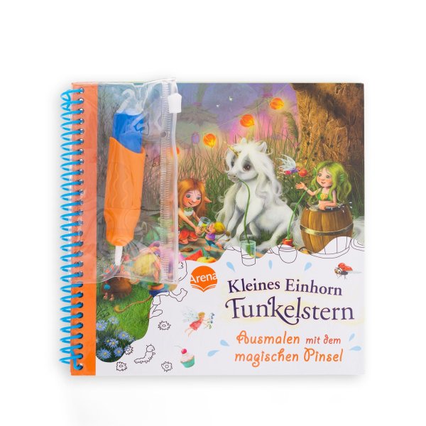 Buchcover: Ausmalen mit dem magischen Pinsel. Kleines Einhorn Funkelstern