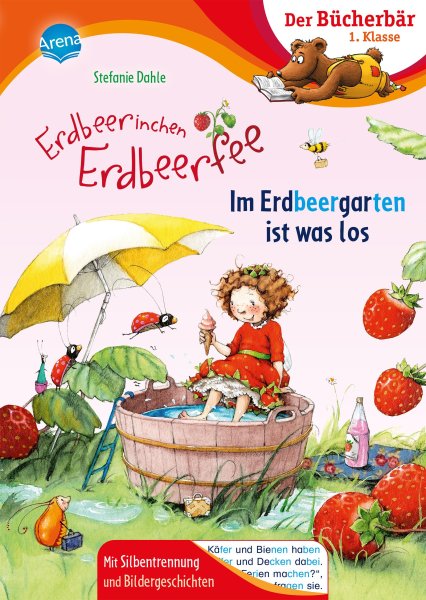 Buchcover: Erdbeerinchen Erdbeerfee. Im Erdbeergarten ist was los