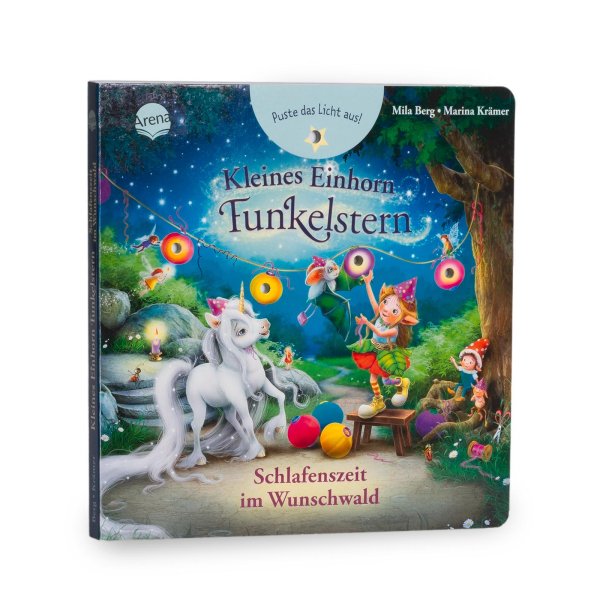 Buchcover: Kleines Einhorn Funkelstern. Puste das Licht aus! Schlafenszeit im Wunschwald Buchcover: Kleines Einhorn Funkelstern. Puste das Licht aus! Schlafenszeit im Wunschwald