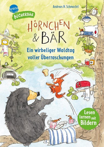 Buchcover: Hörnchen & Bär. Ein wirbeliger Waldtag voller Überraschungen