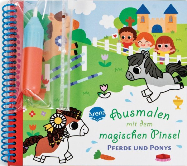 Buchcover: Ausmalen mit dem magischen Pinsel. Pferde und Ponys