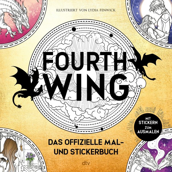 Buchcover: Fourth Wing: Das offizielle Mal- und Stickerbuch