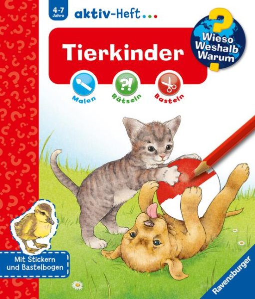 Buchcover: Wieso? Weshalb? Warum? aktiv-Heft: Tierkinder