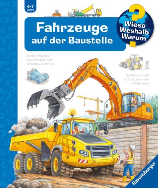 Buchcover: Wieso? Weshalb? Warum?, Band 7: Fahrzeuge auf der Baustelle Buchcover: Wieso? Weshalb? Warum?, Band 7: Fahrzeuge auf der Baustelle