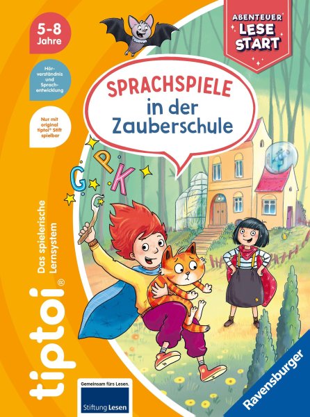 Buchcover: tiptoi® Abenteuer Lesestart - Sprachspiele in der Zauberschule Buchcover: tiptoi® Abenteuer Lesestart - Sprachspiele in der Zauberschule