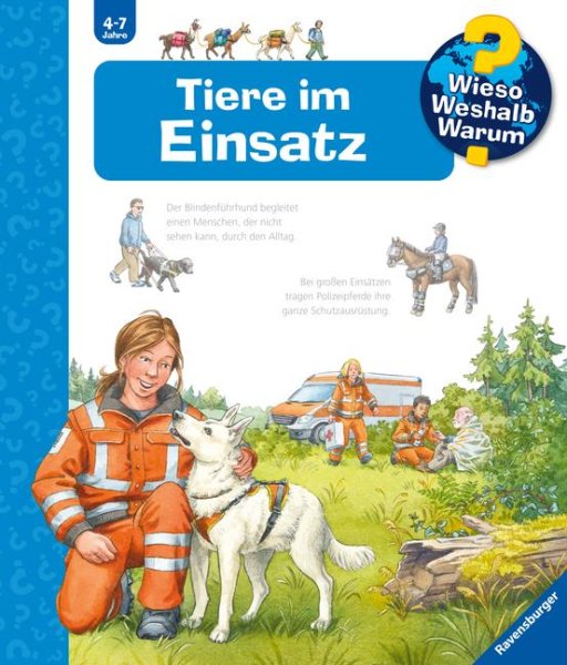 Buchcover: Wieso? Weshalb? Warum?, Band 16: Tiere im Einsatz Buchcover: Wieso? Weshalb? Warum?, Band 16: Tiere im Einsatz