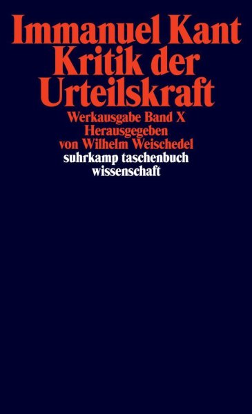 Buchcover: Kritik der Urteilskraft Buchcover: Kritik der Urteilskraft