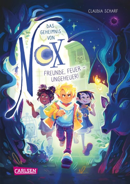 Buchcover: Das Geheimnis von Nox 3: Freunde, Feuer - Ungeheuer!