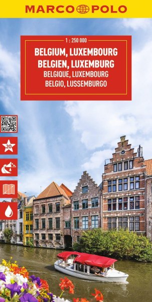 Buchcover: MARCO POLO Reisekarte Belgien, Luxemburg 1:250.000