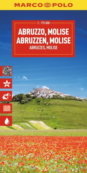 Buchcover: MARCO POLO Reisekarte Italien 10 Abruzzen, Molise 1:175.000