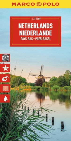 Buchcover: MARCO POLO Reisekarte Niederlande 1:275.000 Buchcover: MARCO POLO Reisekarte Niederlande 1:275.000