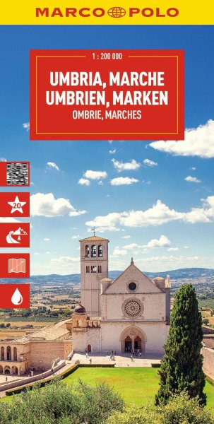Buchcover: MARCO POLO Reisekarte Italien 08 Umbrien, Marken 1:200.000 Buchcover: MARCO POLO Reisekarte Italien 08 Umbrien, Marken 1:200.000