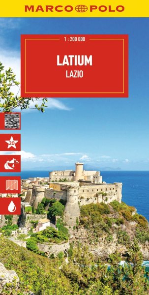 Buchcover: MARCO POLO Reisekarte Italien 09 Latium 1:200.000