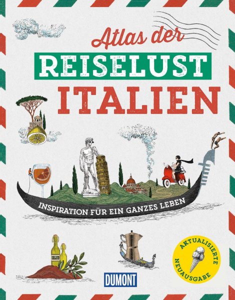 Buchcover: DUMONT Bildband Atlas der Reiselust Italien