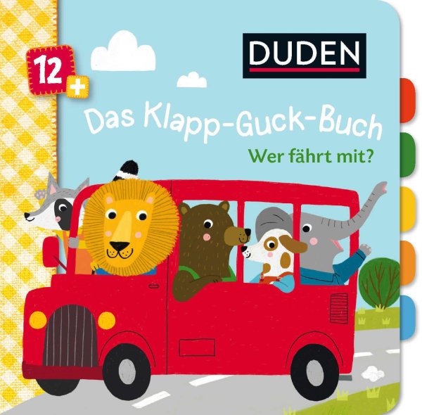 Buchcover: Duden 12+: Das Klapp-Guck-Buch: Wer fährt mit? Buchcover: Duden 12+: Das Klapp-Guck-Buch: Wer fährt mit?
