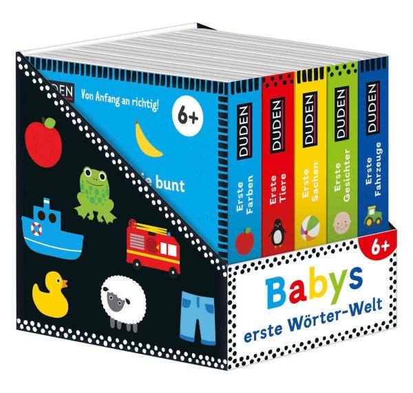 Buchcover: Duden 6+: Babys erste Wörter-Welt (Würfel) Buchcover: Duden 6+: Babys erste Wörter-Welt (Würfel)