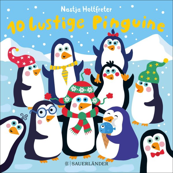 Buchcover: 10 lustige Pinguine