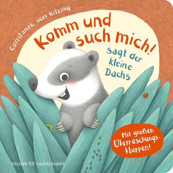 Buchcover: Komm und such mich! sagt der kleine Dachs
