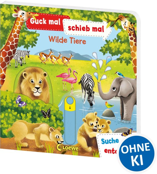 Buchcover: Guck mal, schieb mal! Suche und entdecke - Wilde Tiere