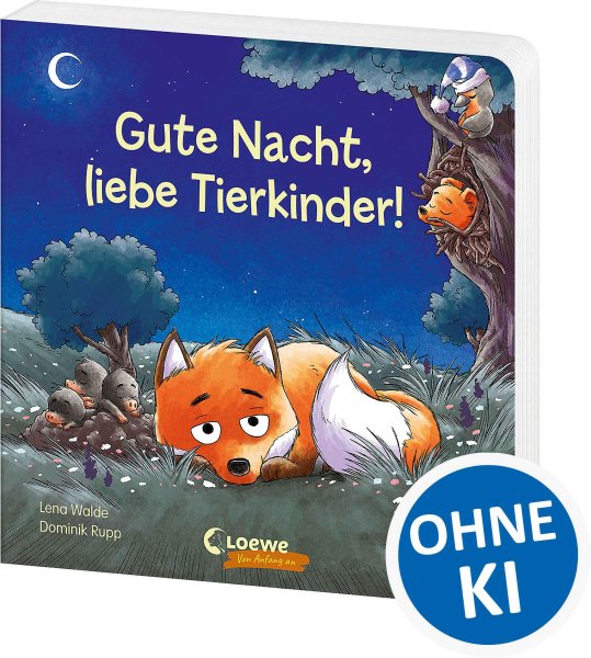 Buchcover: Gute Nacht, liebe Tierkinder!