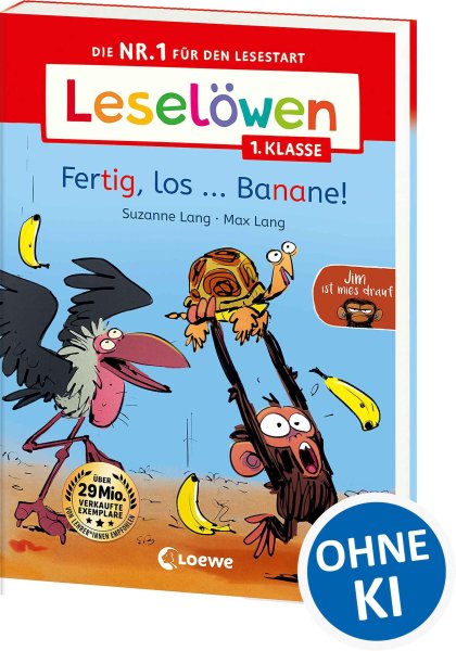 Buchcover: Leselöwen 1. Klasse - Jim ist mies drauf - Fertig, los...Banane!