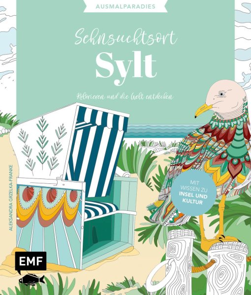 Buchcover: Ausmalparadies - Sehnsuchtsort Sylt
