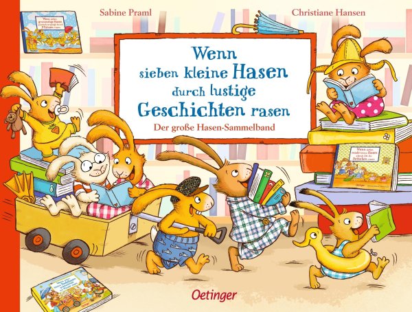 Buchcover: Wenn sieben kleine Hasen durch lustige Geschichten rasen