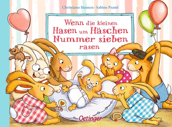 Buchcover: Wenn die kleinen Hasen um Häschen Nummer sieben rasen