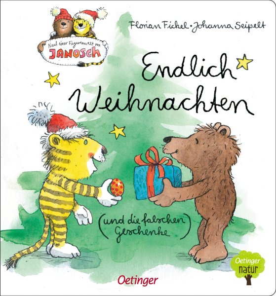 Buchcover: Nach einer Figurenwelt von Janosch. Endlich Weihnachten (und die falschen Geschenke)