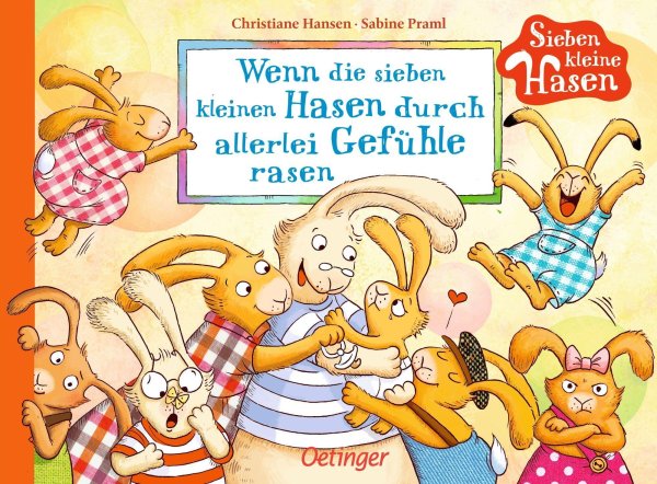 Buchcover: Wenn die sieben kleinen Hasen durch allerlei Gefühle rasen