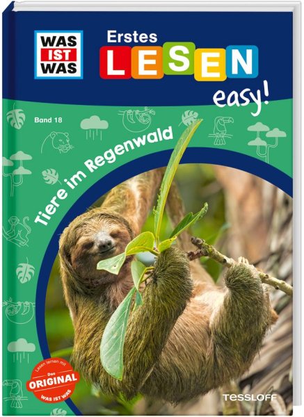 Buchcover: WAS IST WAS Erstes Lesen easy! Band 18. Tiere im Regenwald