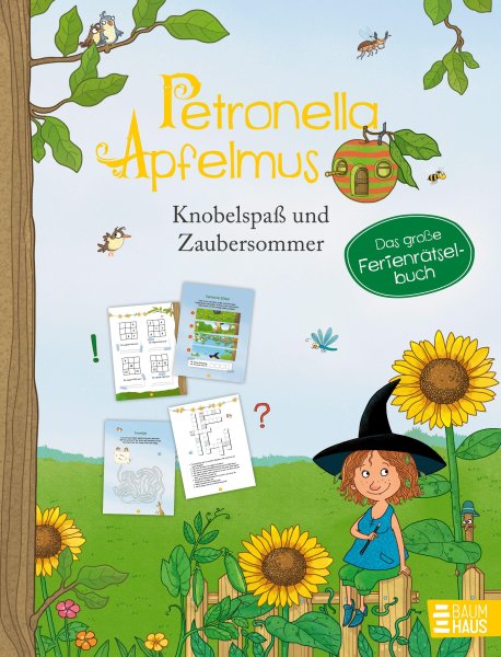 Buchcover: Petronella Apfelmus - Knobelspaß & Zaubersommer. Das große Ferien-Rätselbuch