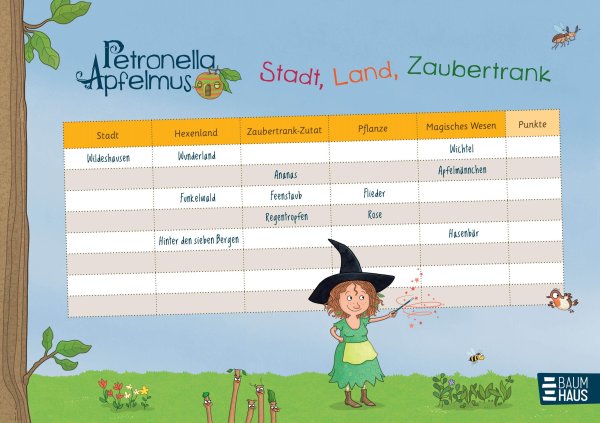 Buchcover: Petronella Apfelmus - Stadt, Land, Zaubertrank
