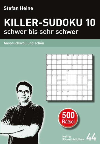 Buchcover: KILLER-SUDOKU 10 - schwer bis sehr schwer
