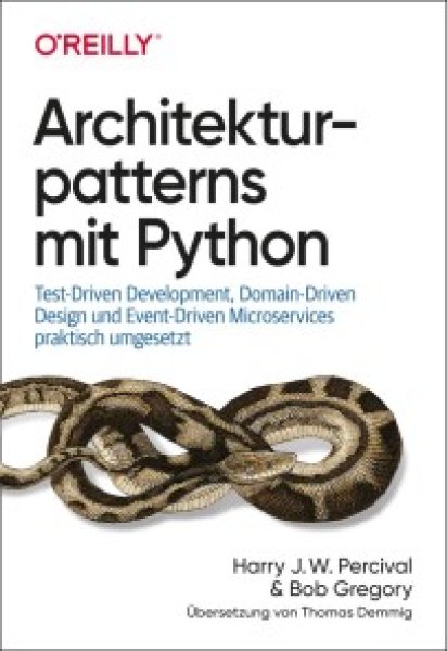 Buchcover: Architekturpatterns mit Python