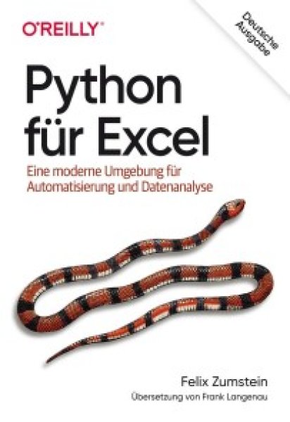 Buchcover: Python für Excel