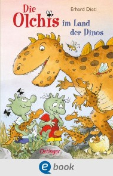 Buchcover: Die Olchis im Land der Dinos