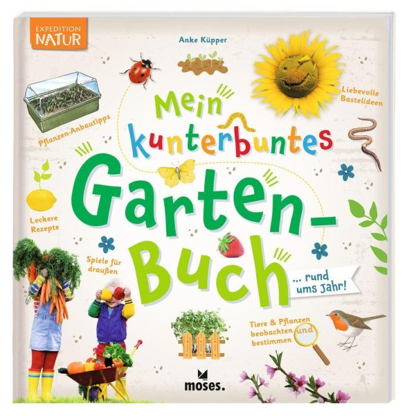 Buchcover: Mein kunterbuntes Gartenbuch