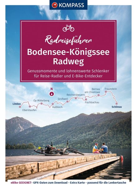 Buchcover: KOMPASS Radreiseführer Bodensee-Königssee Radweg Buchcover: KOMPASS Radreiseführer Bodensee-Königssee Radweg