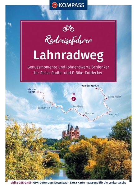 Buchcover: KOMPASS Radreiseführer Lahnradweg Buchcover: KOMPASS Radreiseführer Lahnradweg