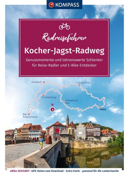 Buchcover: KOMPASS Radreiseführer Kocher-Jagst-Radweg Buchcover: KOMPASS Radreiseführer Kocher-Jagst-Radweg