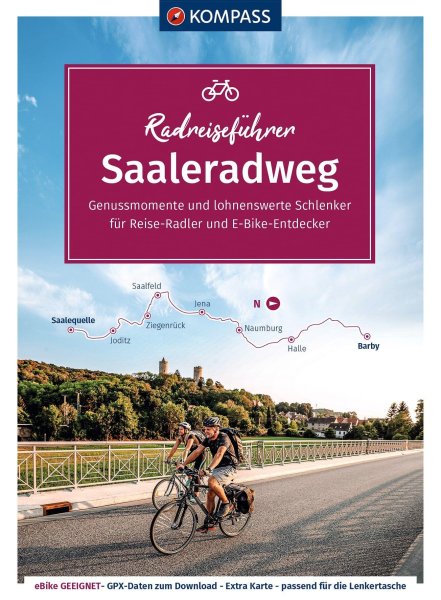 Buchcover: KOMPASS Radreiseführer Saaleradweg